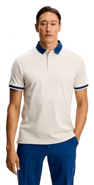 J.Lindeberg Jace Polo pánske polo, Moonbeam