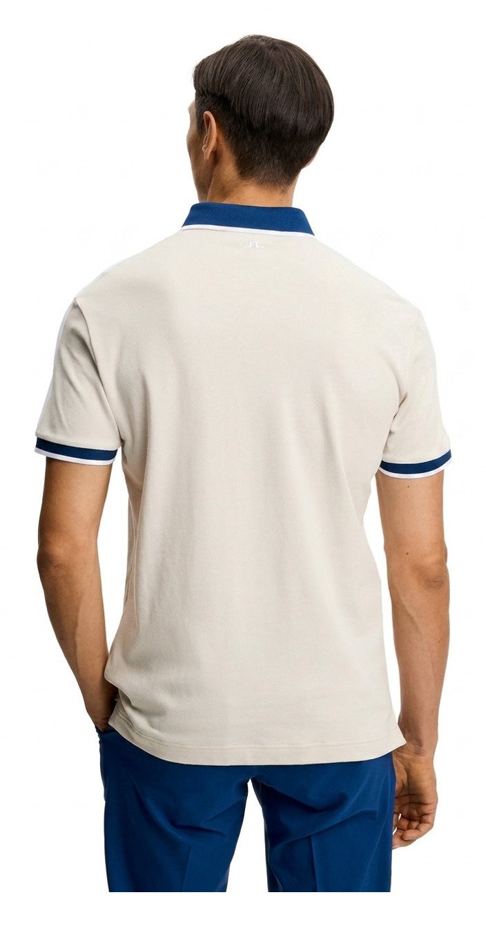 J.Lindeberg Jace Polo pánske polo, Moonbeam