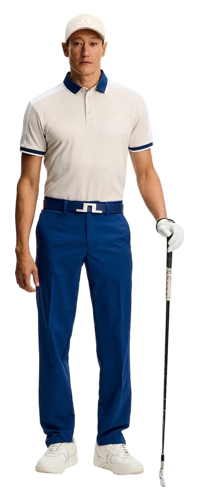 J.Lindeberg Jace Polo pánske polo, Moonbeam