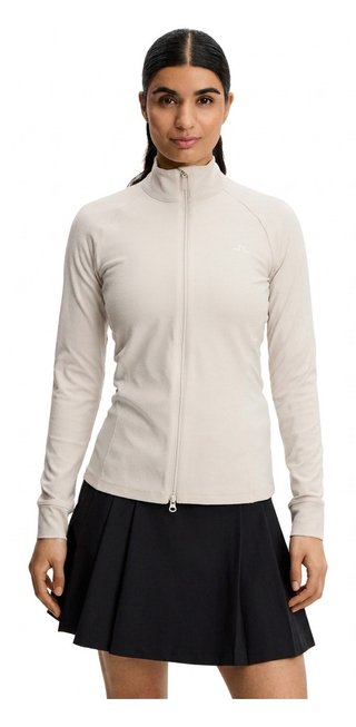 J.Lindeberg Mel Rib Mid Layer dámska mikina, Moonbeam