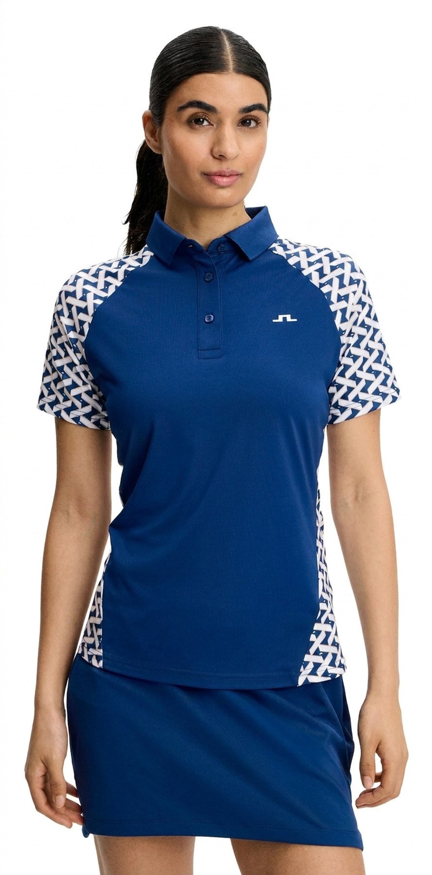 J.Lindeberg Chiara Polo dámske polo, Ladder Estate White