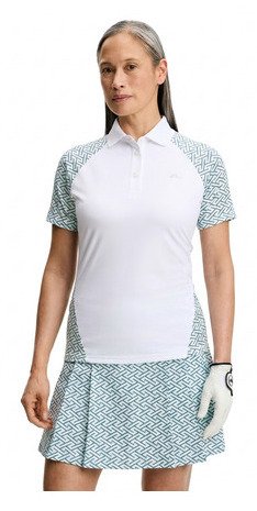 J.Lindeberg Chiara Polo dámske polo, Ladder White Bay