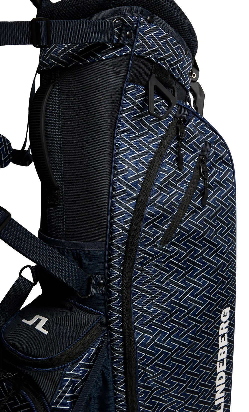 J.Lindeberg JL Flare Printed golfová taška, Ladder Estate Navy