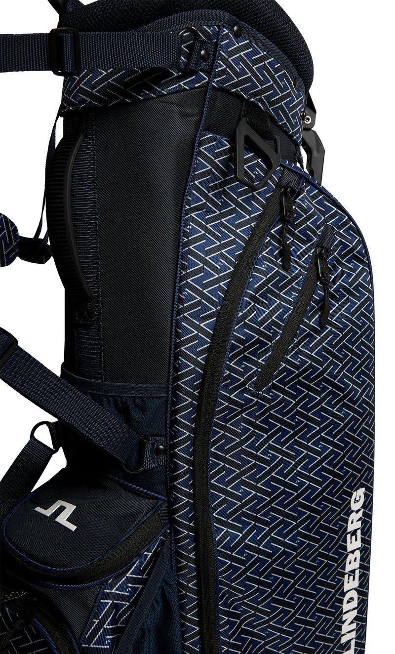 J.Lindeberg JL Flare Printed golfová taška, Ladder Estate Navy