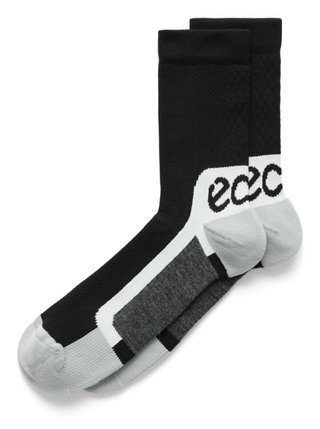 Ecco Tech Sporty Mid-Cut ponožky, čierna