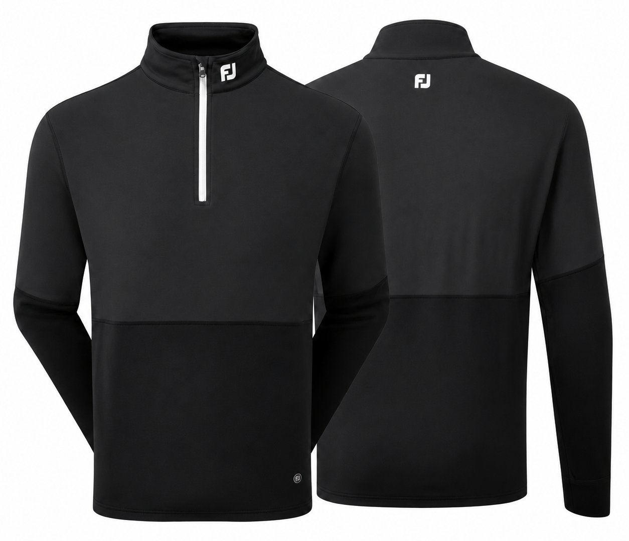 FootJoy ThermoSeries Hybrid Midlayer pánska mikina, čierna