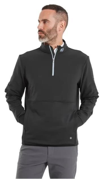 FootJoy ThermoSeries Hybrid Midlayer pánska mikina, čierna