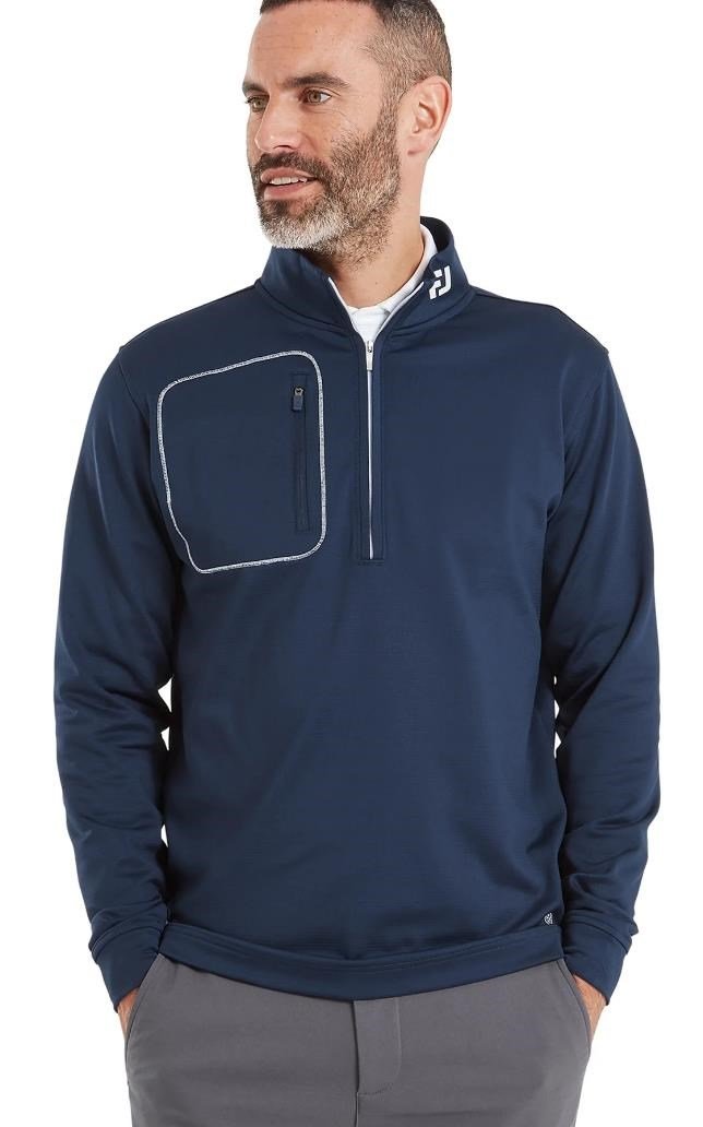 FootJoy TS Texture pánsky midlayer, navy