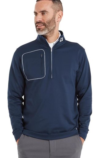 FootJoy TS Texture pánsky midlayer, navy