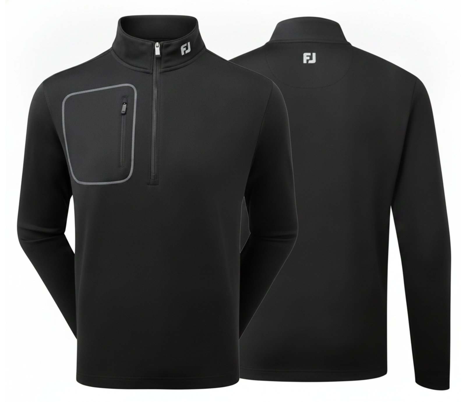 FootJoy ThermoSeries Texture Midlayer pánska mikina, čierna