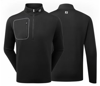 FootJoy ThermoSeries Texture Midlayer pánska mikina, čierna