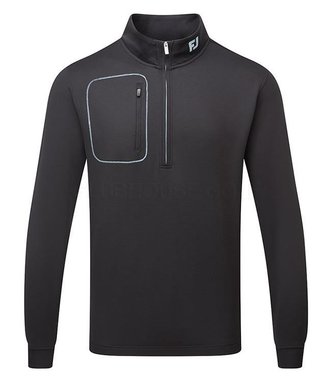 FootJoy ThermoSeries Texture Midlayer pánska mikina, čierna