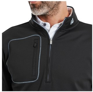FootJoy ThermoSeries Texture Midlayer pánska mikina, čierna