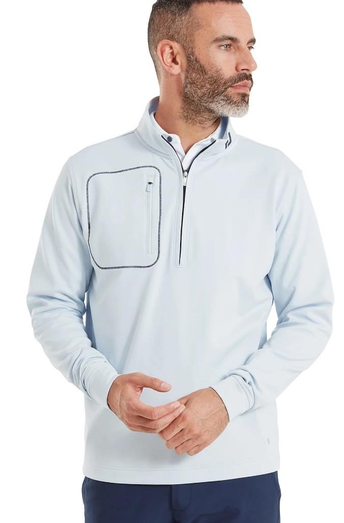 FootJoy ThermoSeries Texture Midlayer pánska mikina, mist