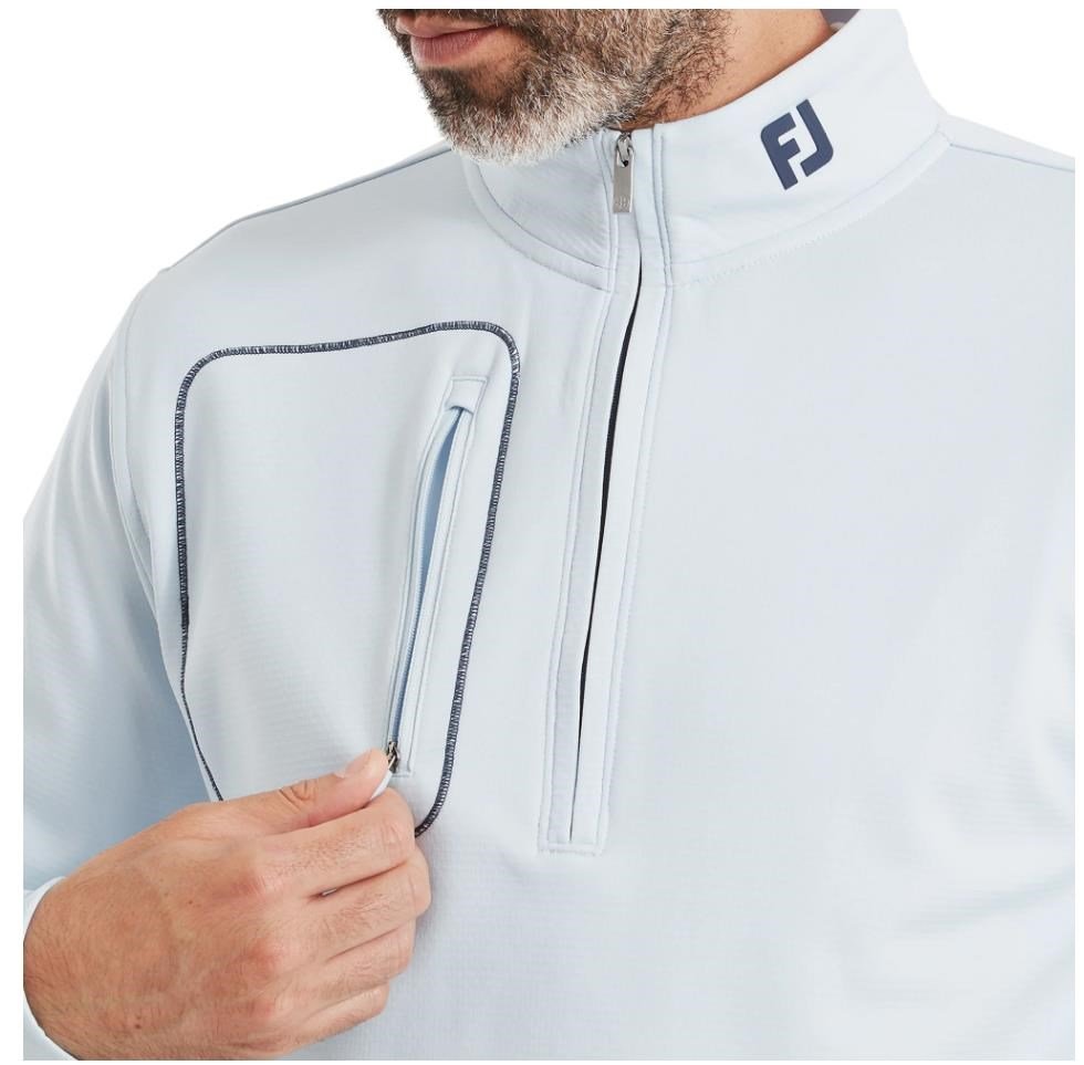 FootJoy ThermoSeries Texture Midlayer pánska mikina, mist