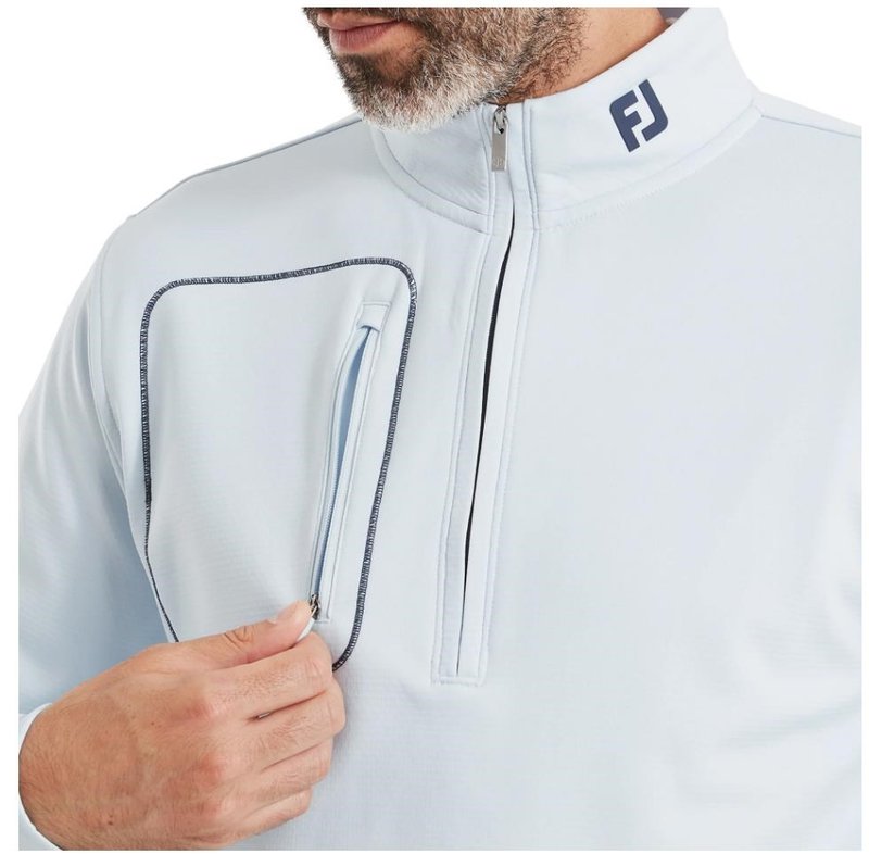 FootJoy ThermoSeries Texture Midlayer pánska mikina, mist
