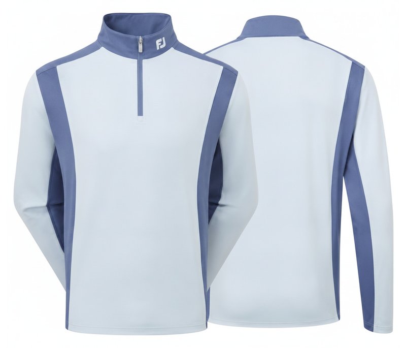 FootJoy ThermoSeries Blocked Midlayer pánska mikina, mist/midnight