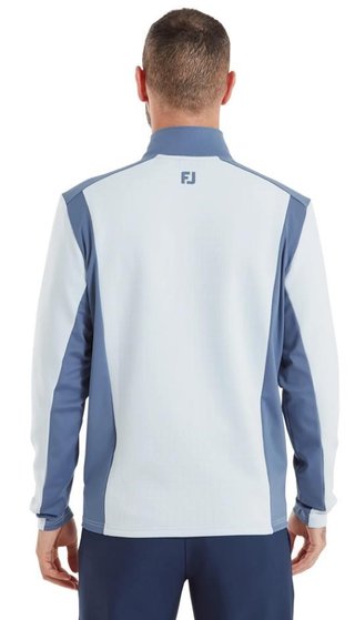 FootJoy ThermoSeries Blocked Midlayer pánska mikina, mist/midnight