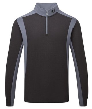 FootJoy ThermoSeries Blocked Midlayer pánska mikina, čierna/charcoal