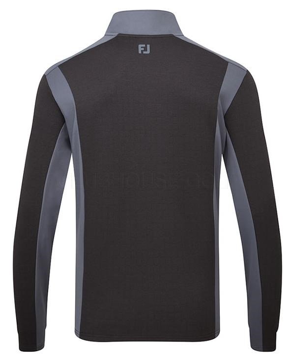 FootJoy ThermoSeries Blocked Midlayer pánska mikina, čierna/charcoal