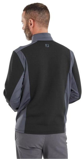 FootJoy ThermoSeries Blocked Midlayer pánska mikina, čierna/charcoal