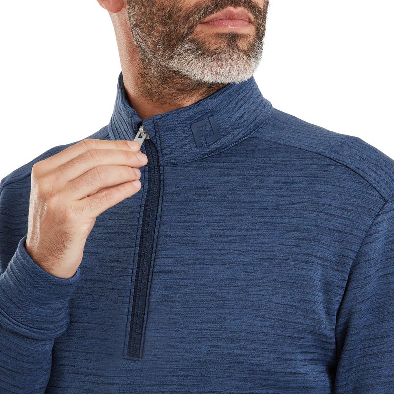 FootJoy ThermoSeries Space Dye Midlayer pánska mikina, navy