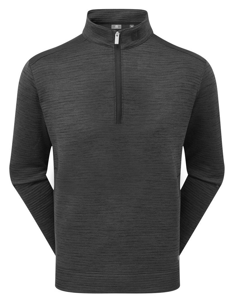 FootJoy ThermoSeries Space Dye Midlayer pánska mikina, čierna