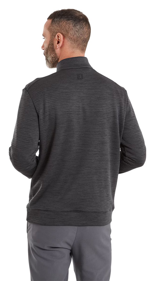 FootJoy ThermoSeries Space Dye Midlayer pánska mikina, čierna