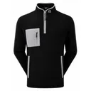 FootJoy Polar Fleece Chill-Out pánska mikina, čierna/sivá