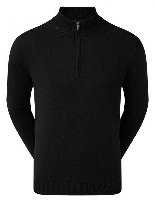 FootJoy drirelease Half-Zip Lined pánsky sveter, čierny
