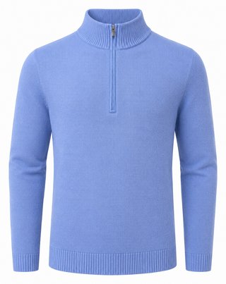 FootJoy drirelease Half-Zip Lined pánsky sveter, heather blue