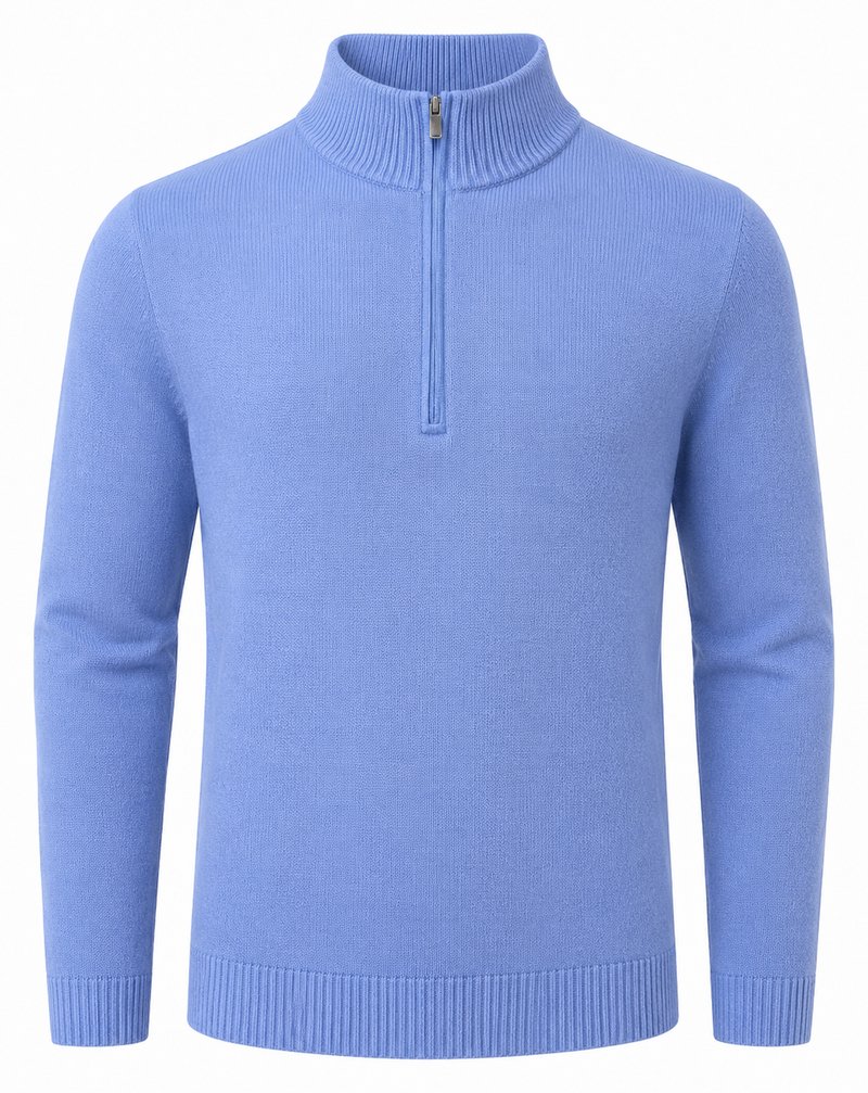FootJoy drirelease Half-Zip Lined pánsky sveter, heather blue