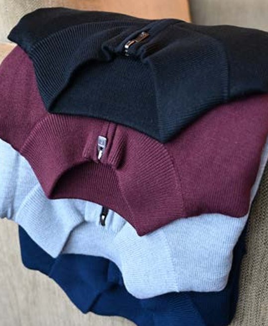 FootJoy drirelease Half-Zip Lined pánsky sveter, heather blue