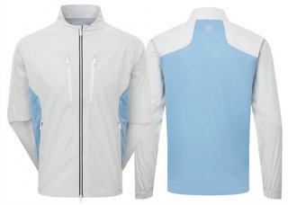 FootJoy Hydro Innovation Arcus pánska bunda, oyster grey/mid blue