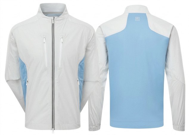 FootJoy Hydro Innovation Arcus pánska bunda, oyster grey/mid blue