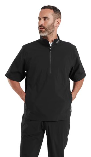 FootJoy HydroLite X Short Sleeve pánska bunda do dažďa, čierna