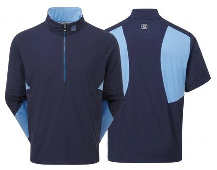 FootJoy HydroLite X Short Sleeve pánska bunda do dažďa, navy/mid blue