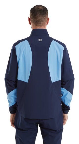 FootJoy HydroLite X Short Sleeve Rain pánska košeľa do dažďa, navy/stredne modrá