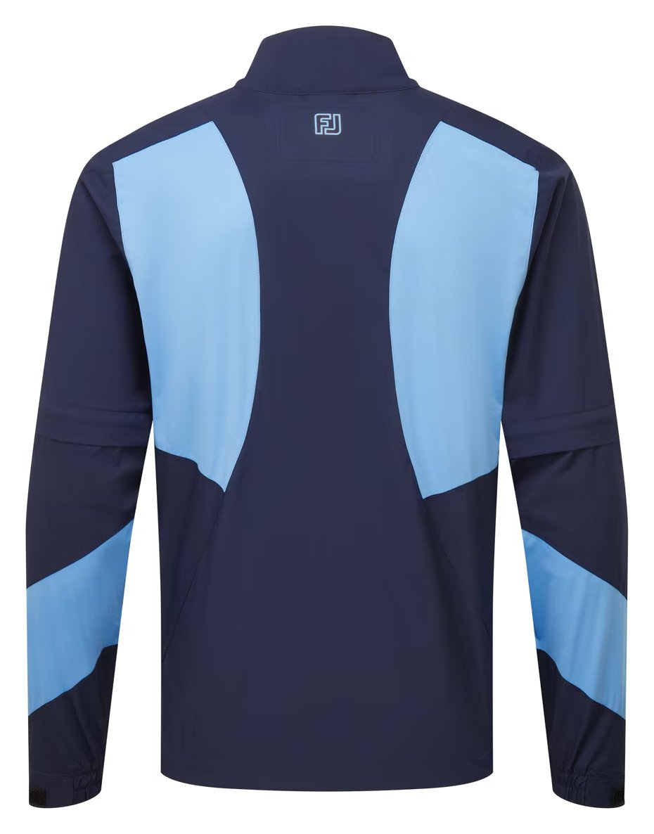 FootJoy HydroLite X Short Sleeve Rain pánska košeľa do dažďa, navy/stredne modrá