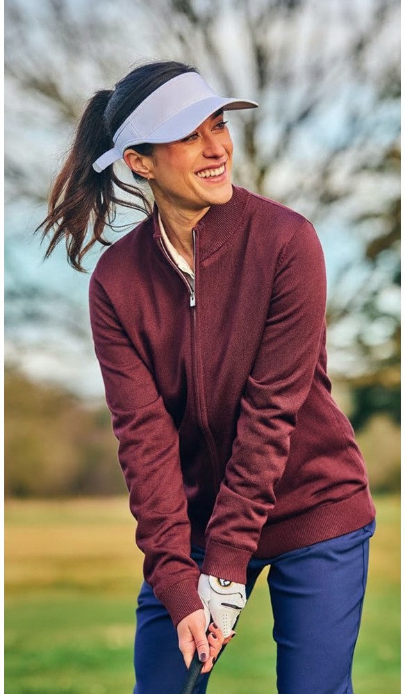 FootJoy drirelease Full-Zip Lined dámska mikina, port