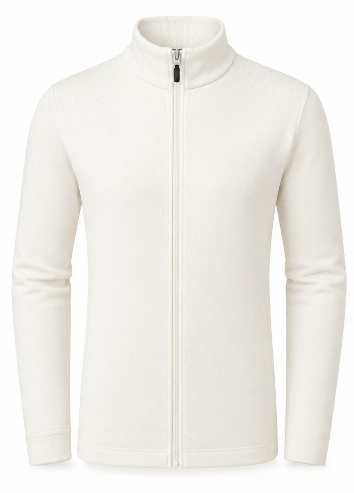 FootJoy ThermoSeries Full-Zip Midlayer dámsky sveter, off white