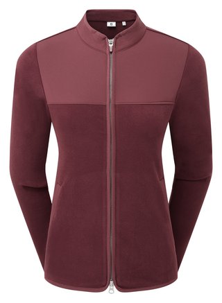 FootJoy MicroFleece Full-Zip Midlayer dámska mikina, port