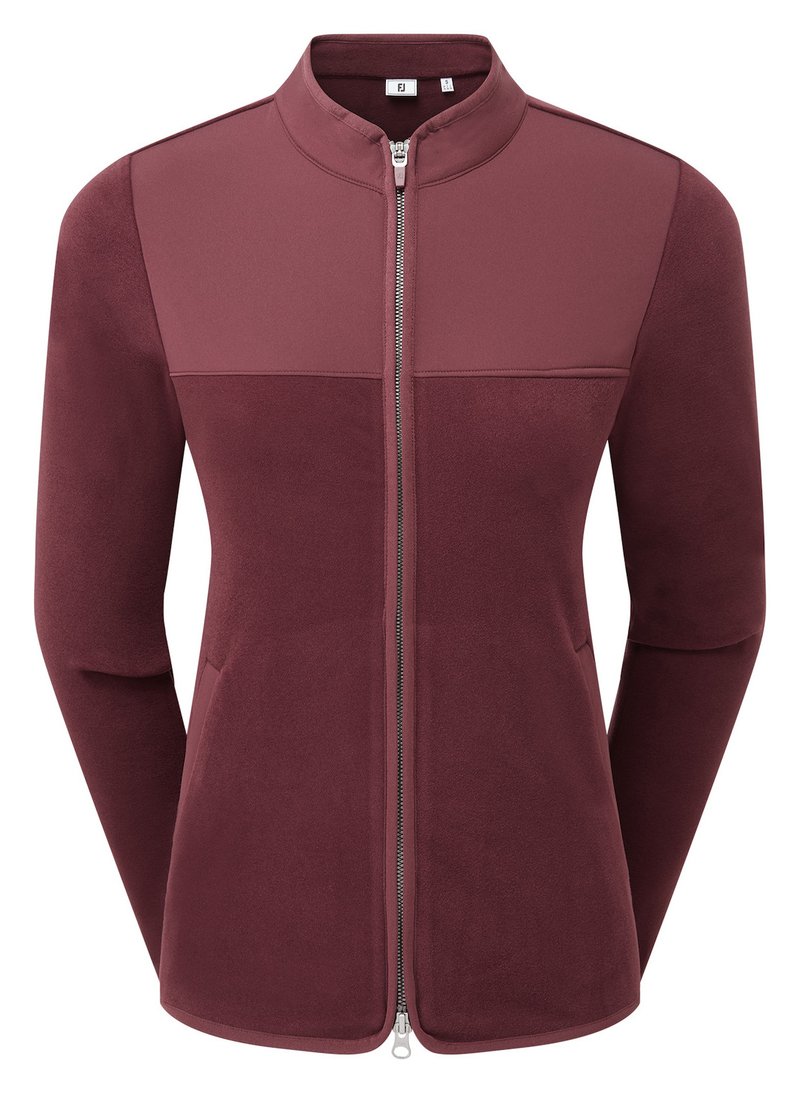 FootJoy MicroFleece Full-Zip Midlayer dámska mikina, port