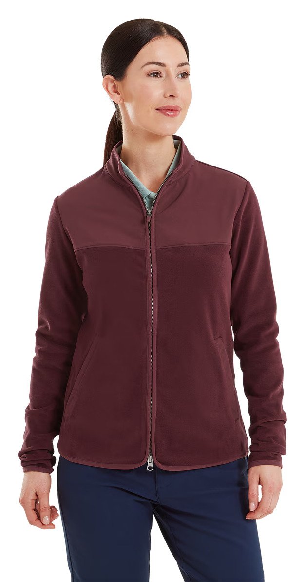 FootJoy MicroFleece Full-Zip Midlayer dámska mikina, port