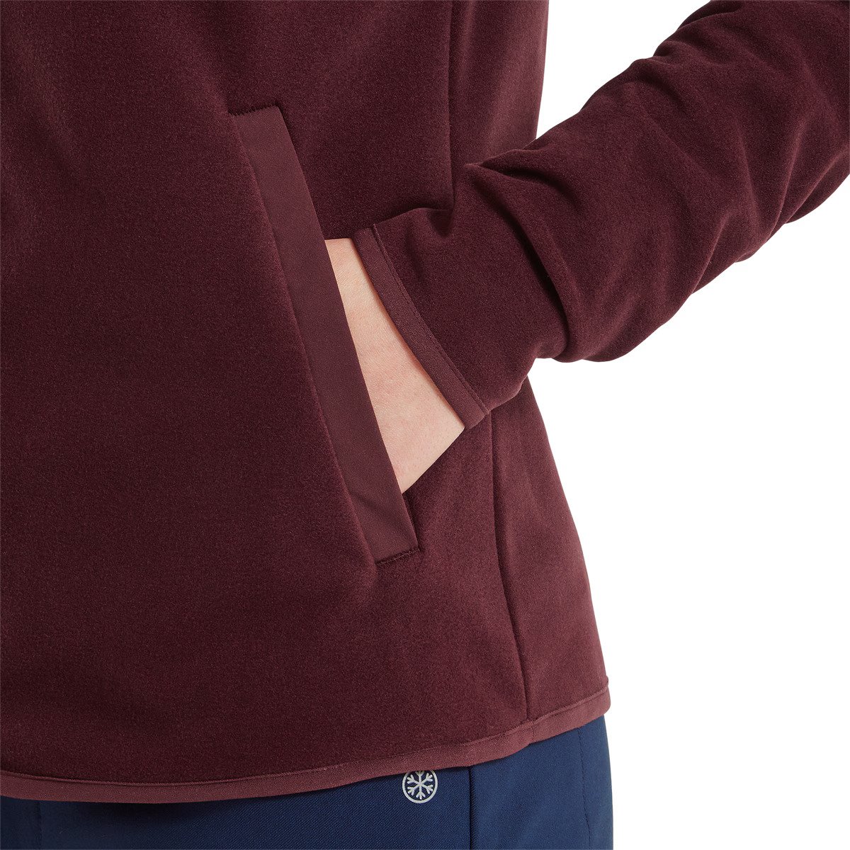 FootJoy MicroFleece Full-Zip Midlayer dámska mikina, port