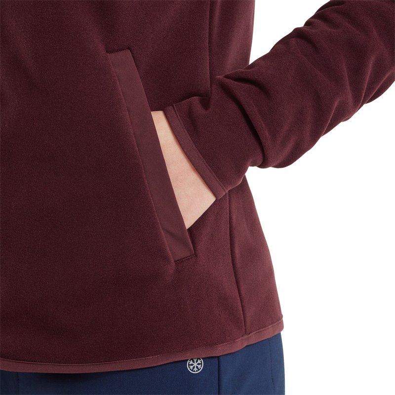 FootJoy MicroFleece Full-Zip Midlayer dámska mikina, port