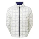 FootJoy ThermoSeries Insulated dámska bunda, off white/navy distressed plaid