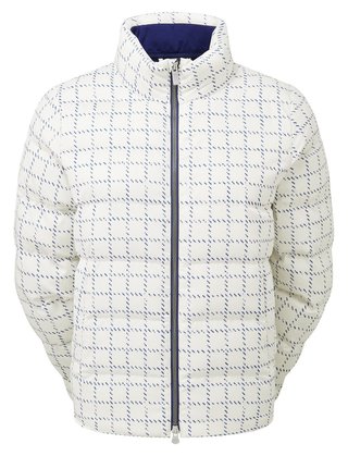 FootJoy ThermoSeries Insulated dámska bunda, off white/navy distressed plaid