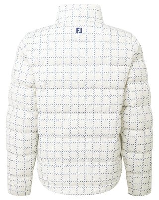 FootJoy ThermoSeries Insulated dámska bunda, off white/navy distressed plaid