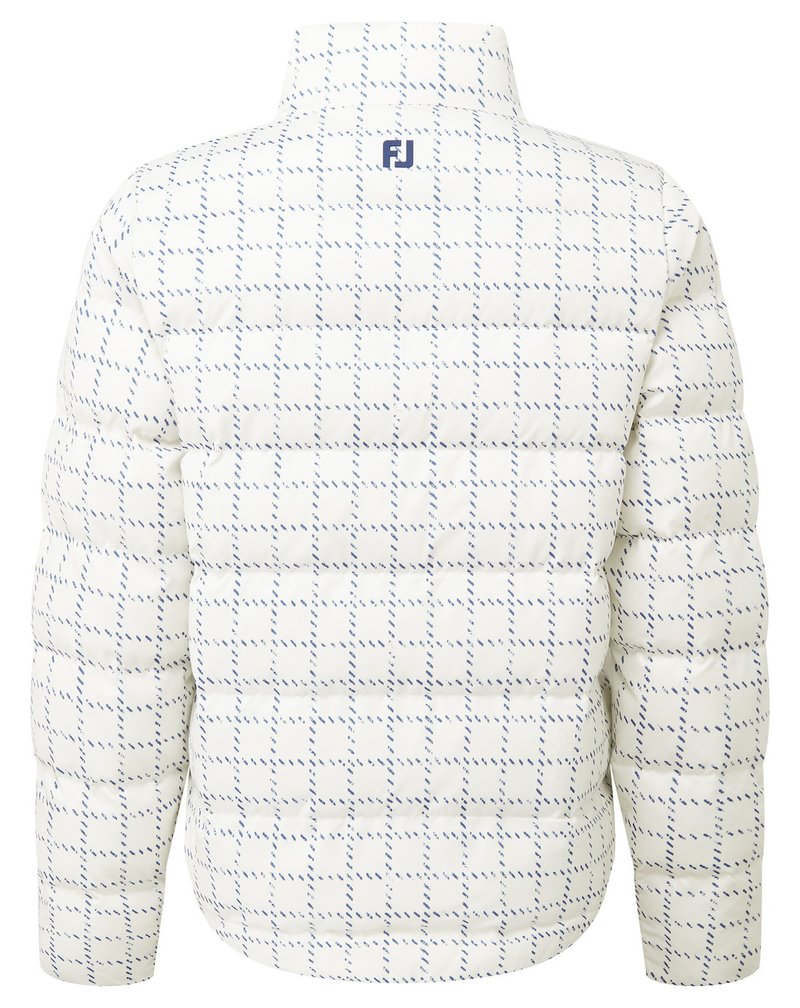 FootJoy ThermoSeries Insulated dámska bunda, off white/navy distressed plaid